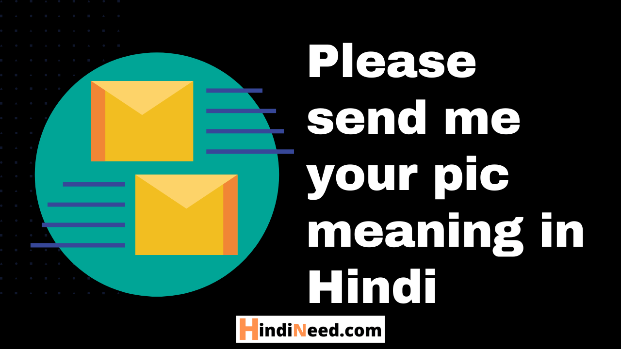 Please send me your pic meaning in Hindi