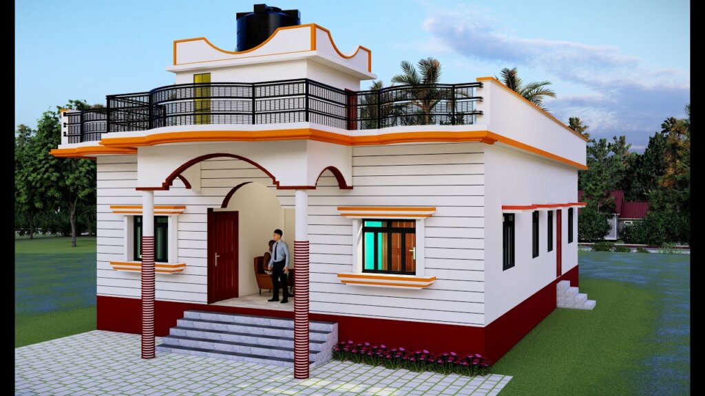 simple ghar ka design photo